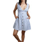 MAHEERA - Plunge Neck Short Dress