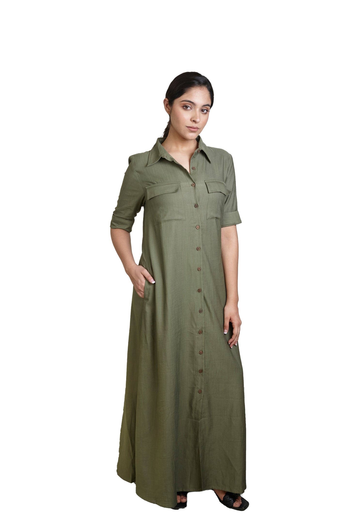 MANASA - Shirtdress Maxi