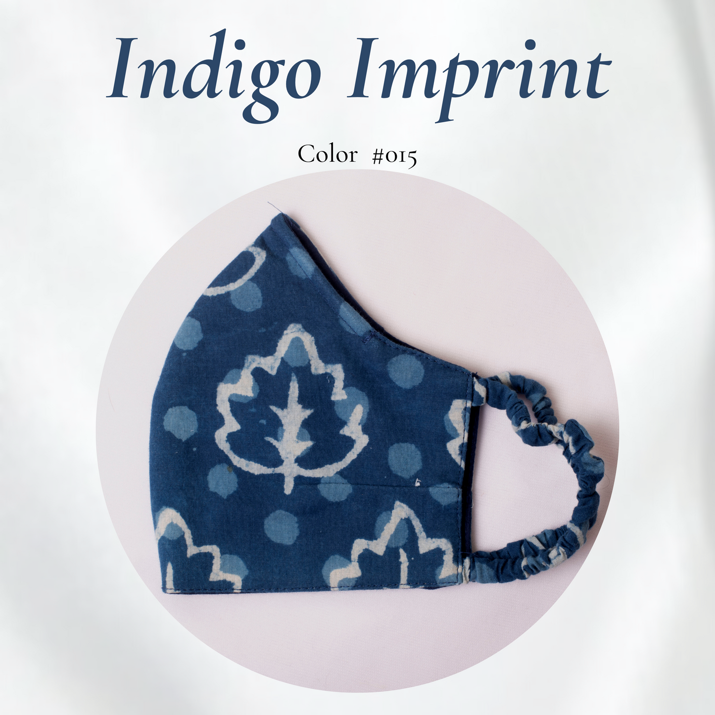 FACE MASKS - Cotton Indigo Printed