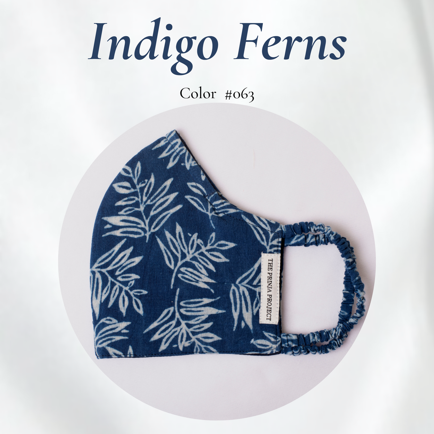 FACE MASKS - Cotton Indigo Printed