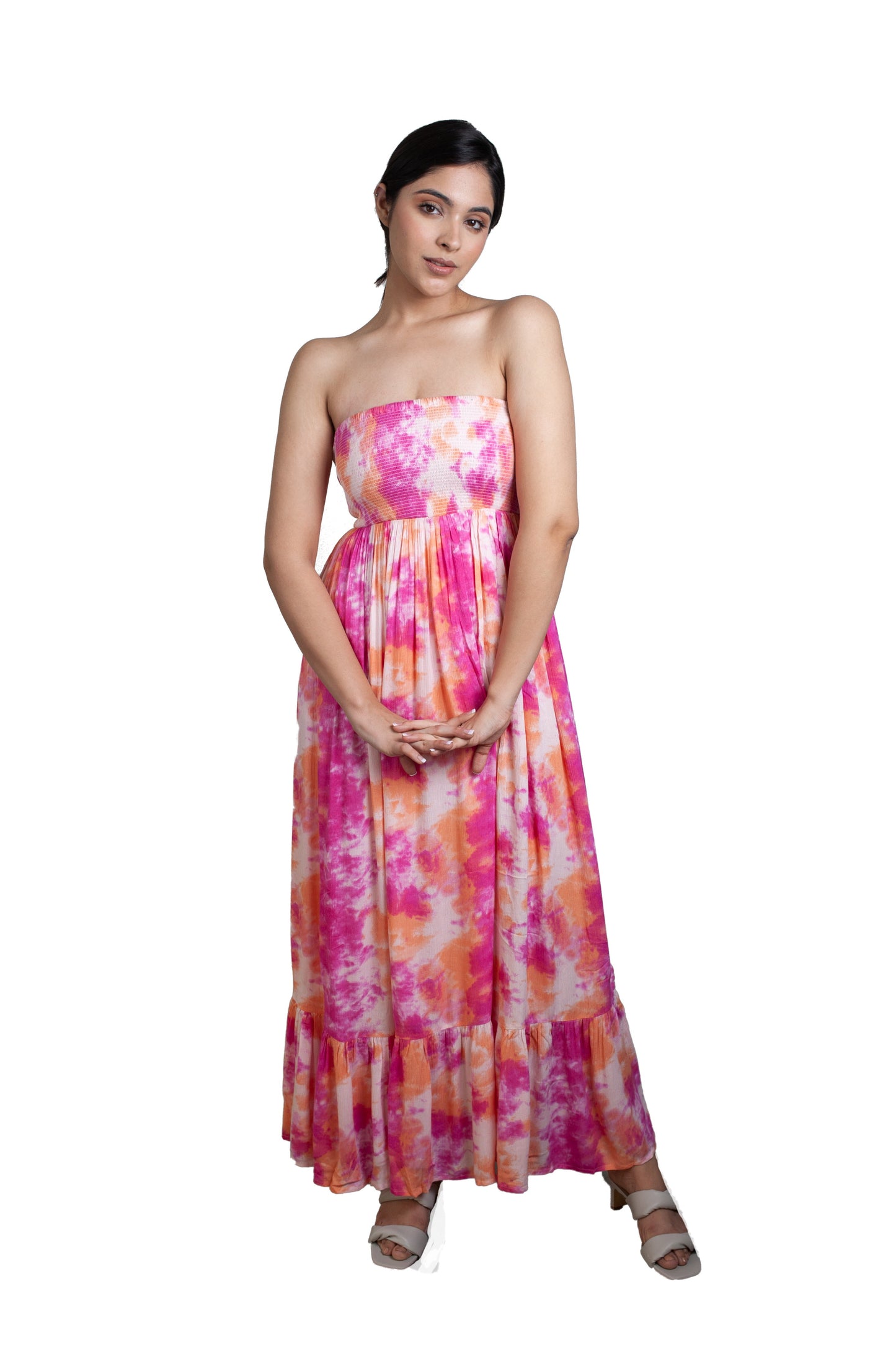 LISHA - Smocked Maxi Dress