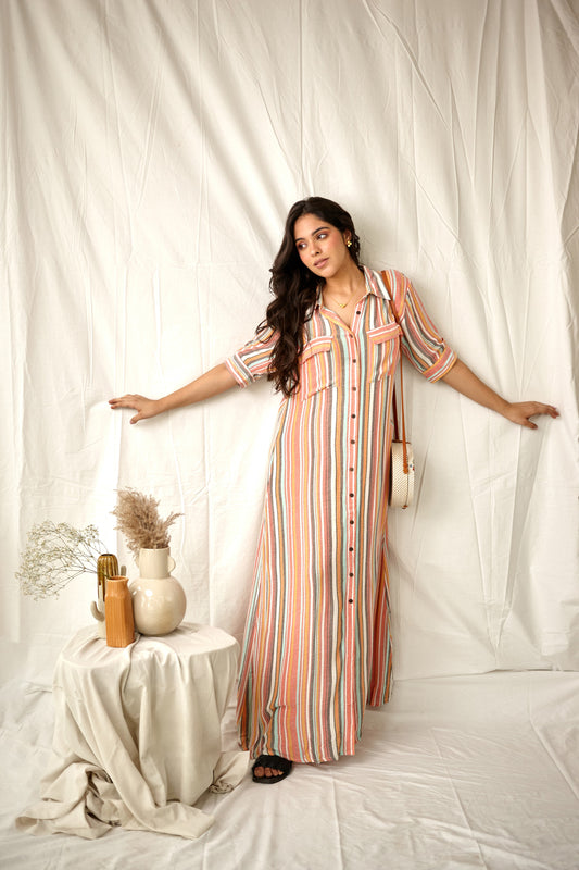 MANASA - Shirtdress Maxi