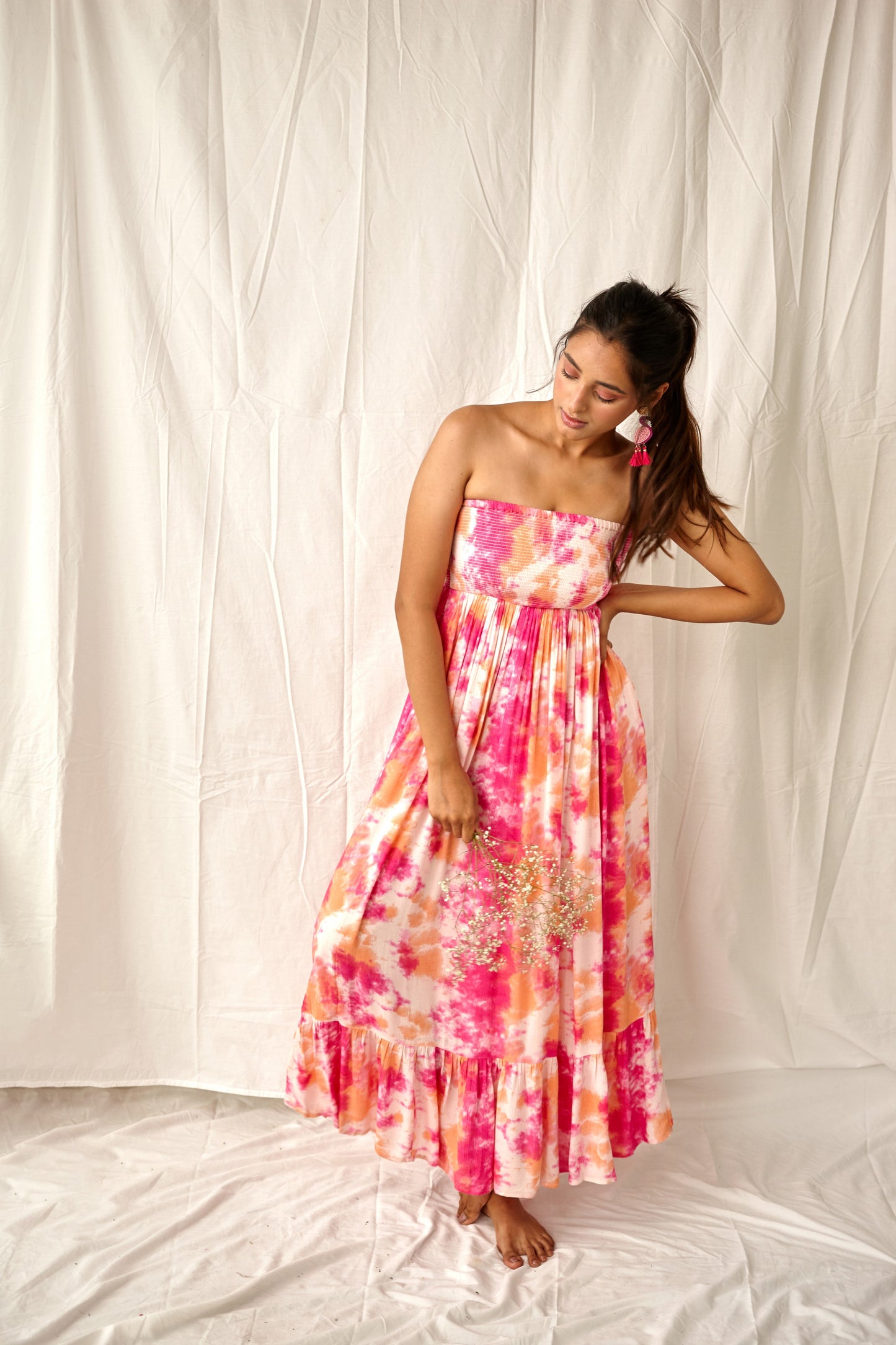 LISHA - Smocked Maxi Dress