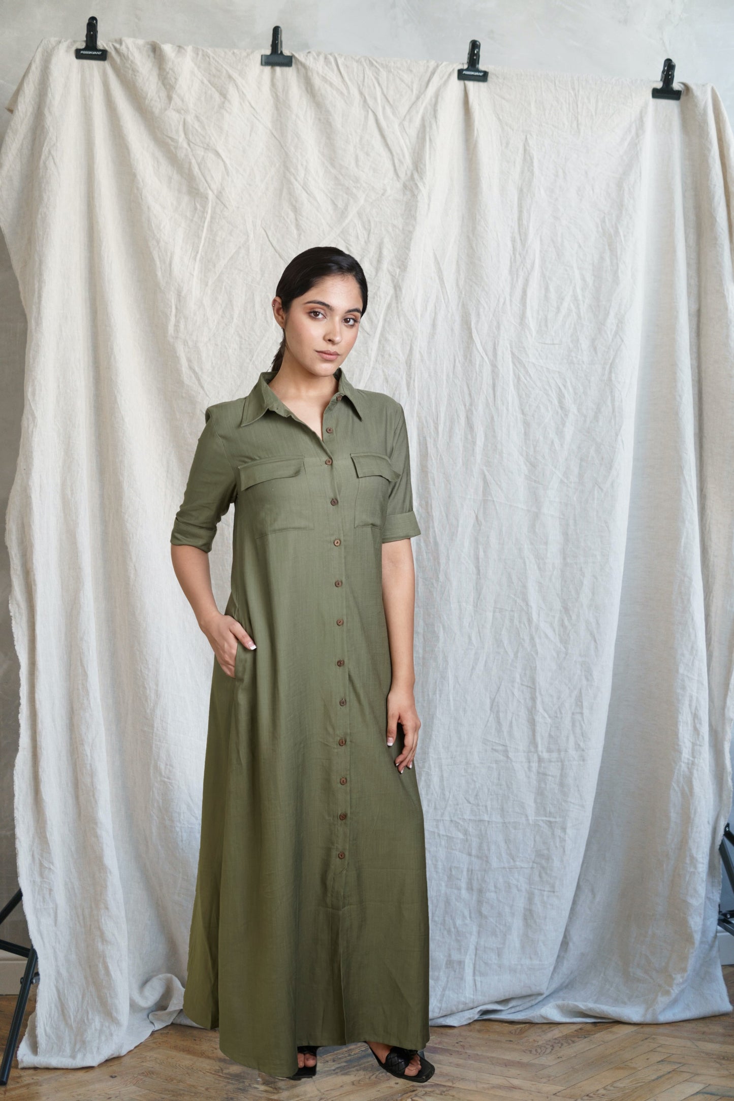 MANASA - Shirtdress Maxi